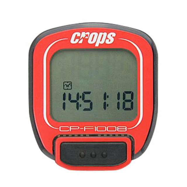 Cyklocomputer Crops F1008 - červená