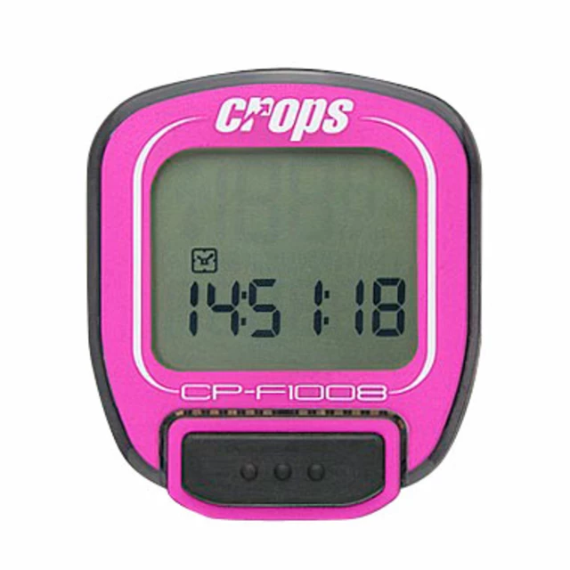 Cyklocomputer Crops F1008 - růžová