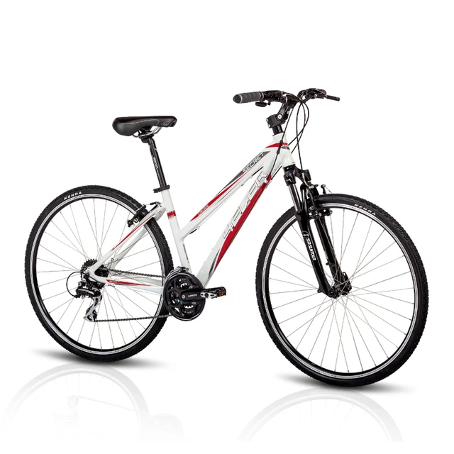 Crossový bicykel 4EVER Secret 2014 - bielo-červená