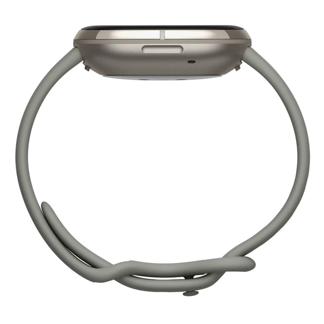 Chytré hodinky Fitbit Sense Sage Grey/Silver Stainless Steel
