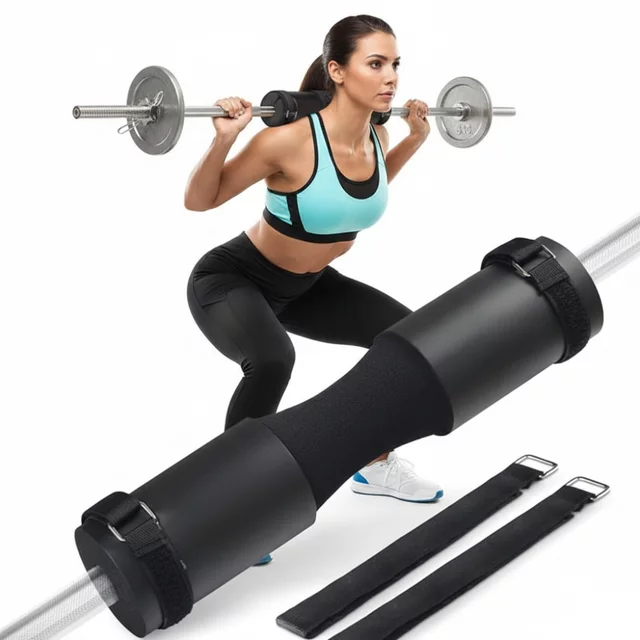 Ochrana vzpěračské tyče inSPORTline Shaperoll 44x9,5 cm - černá