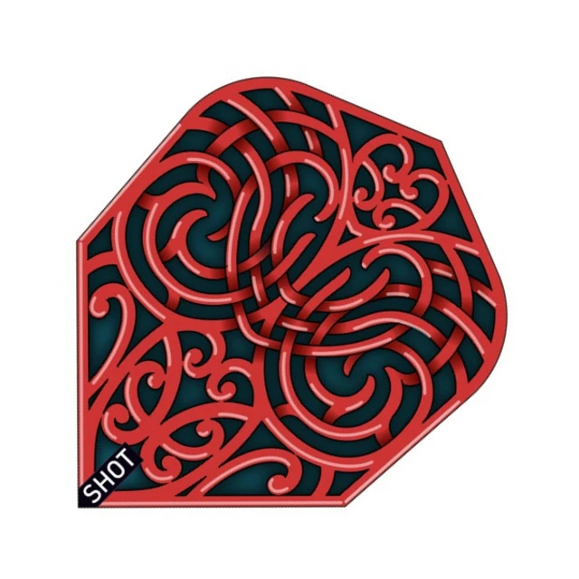 Dart Flights Shot Branded Std. No. 6 Warrior Kapene – 3-Pack