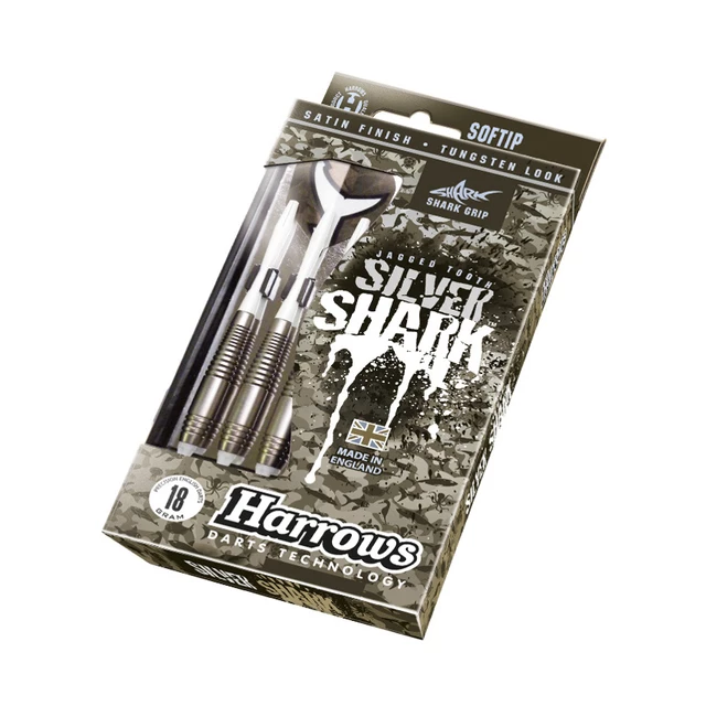 Šípky Harrows Silver Shark Soft 3ks - Style B 18g R