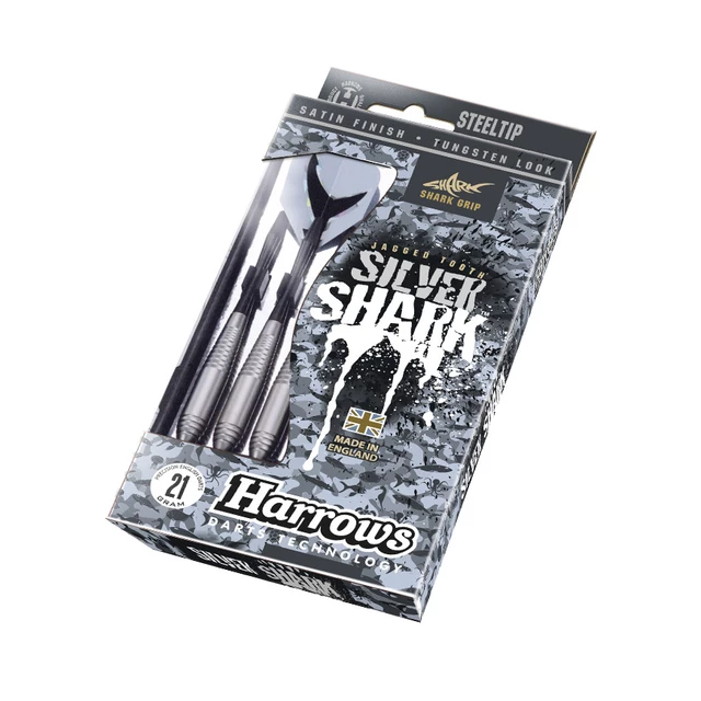 Šípky Harrows Silver Shark Steel 3ks - 21g R
