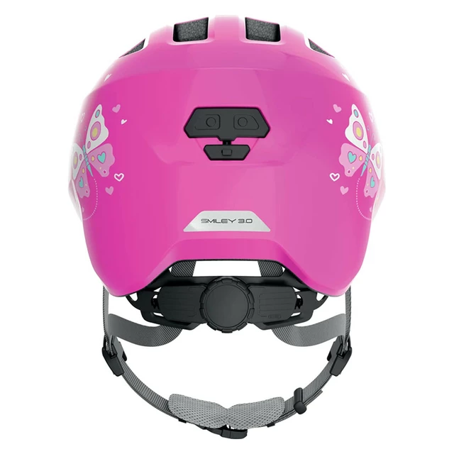 Detská cyklo prilba Abus Smiley 3.0 - Pink Butterfly