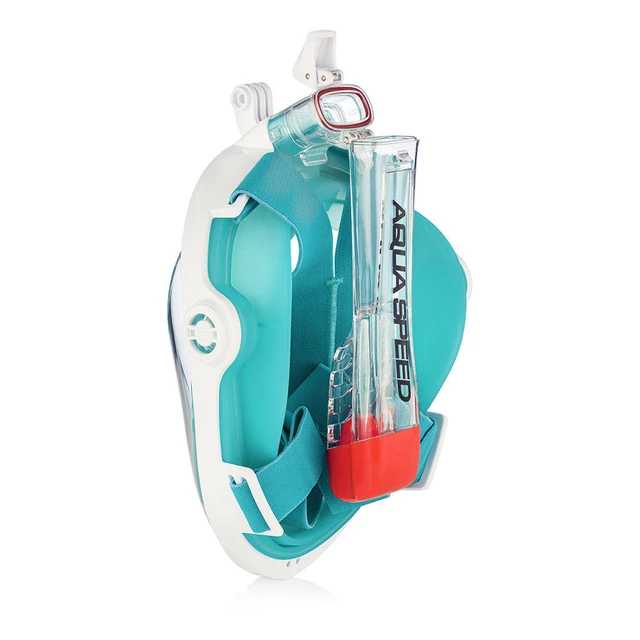 Full-Face Snorkel Mask Aqua Speed Spectra 2.0 - White/Turquoise