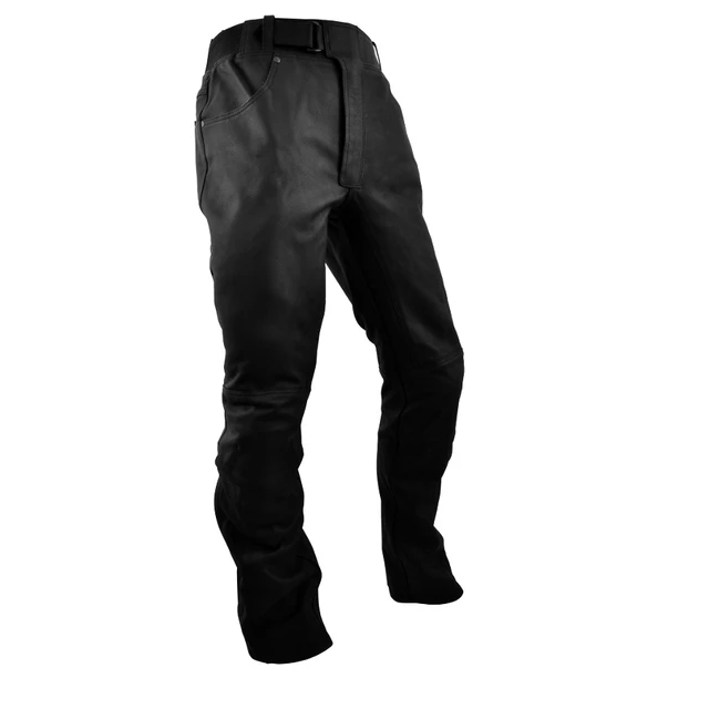 Leather moto pants Rebelhorn RUNNER - Black - Black