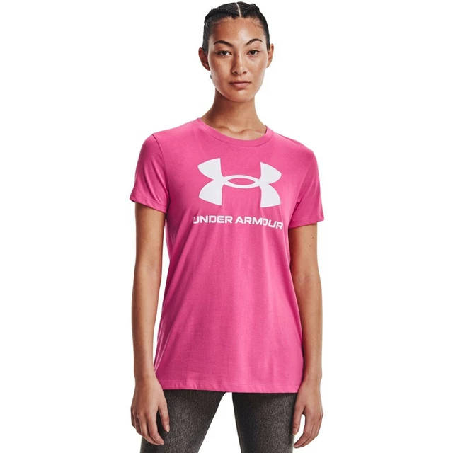 Women’s T-Shirt Under Armour Live Sportstyle Graphic SSC - Hot Pink - Hot Pink