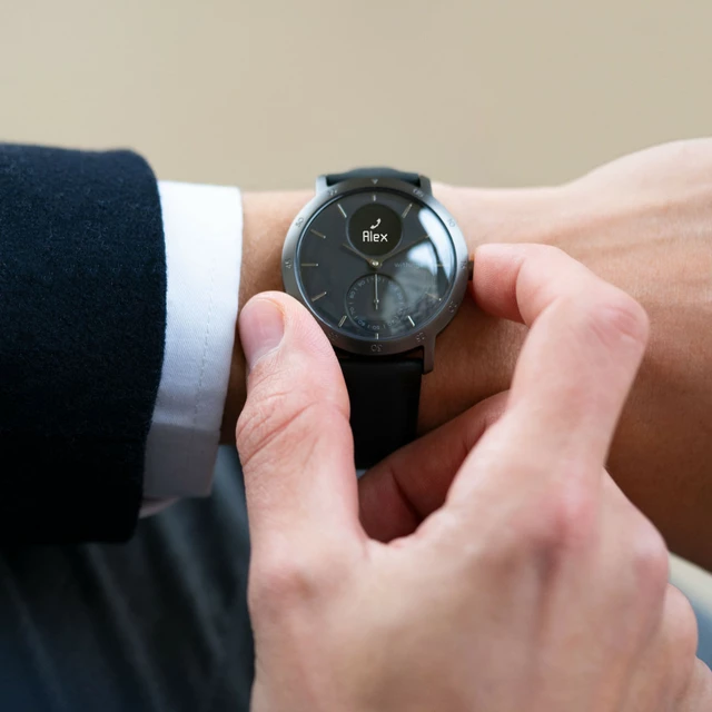 Chytré hodinky Withings Steel HR (40 mm) Slate Grey/Black
