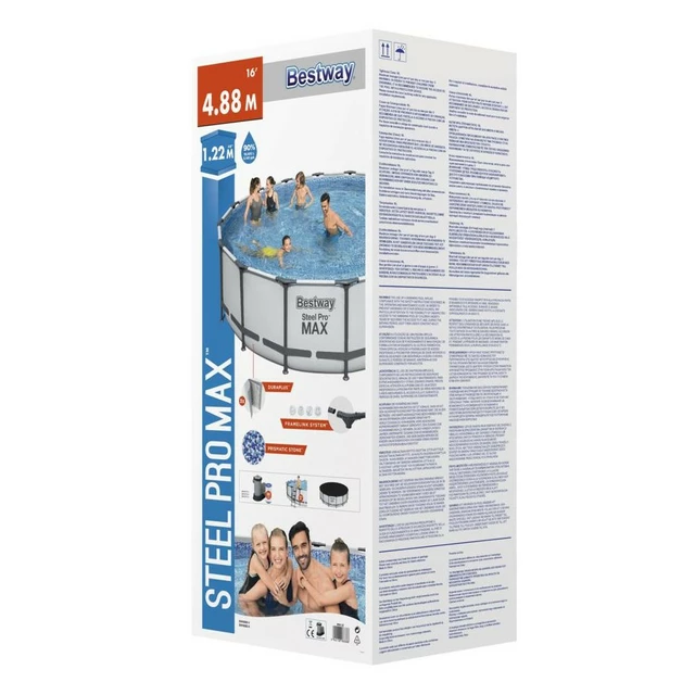 Outdoor Pool Bestway Steel Pro Max 488 x 122 cm with Filter