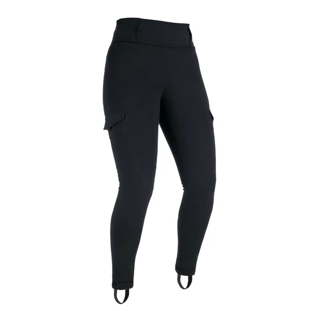 Long Women's Motorcycle Leggings Oxford Super Cargo Black