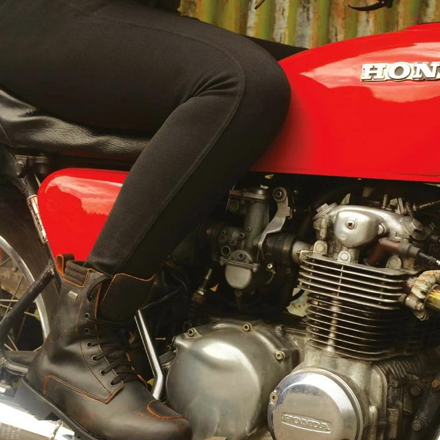 Long Women’s Motorcycle Leggings Oxford Super 2.0 Black