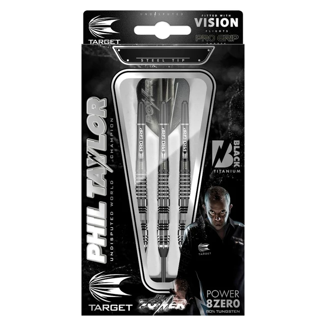 Šipky Target Phil Taylor Power 8-Zero Black P8Z4 3ks