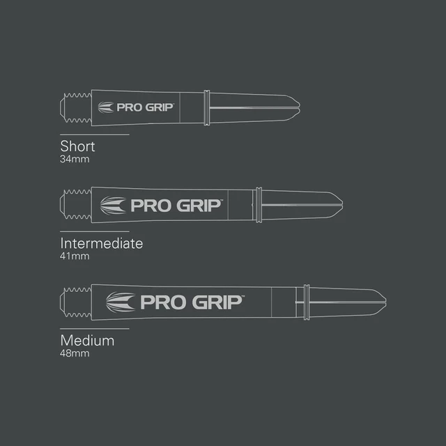Dart Shaft Target Pro Grip Vision Black Short – 3-Pack