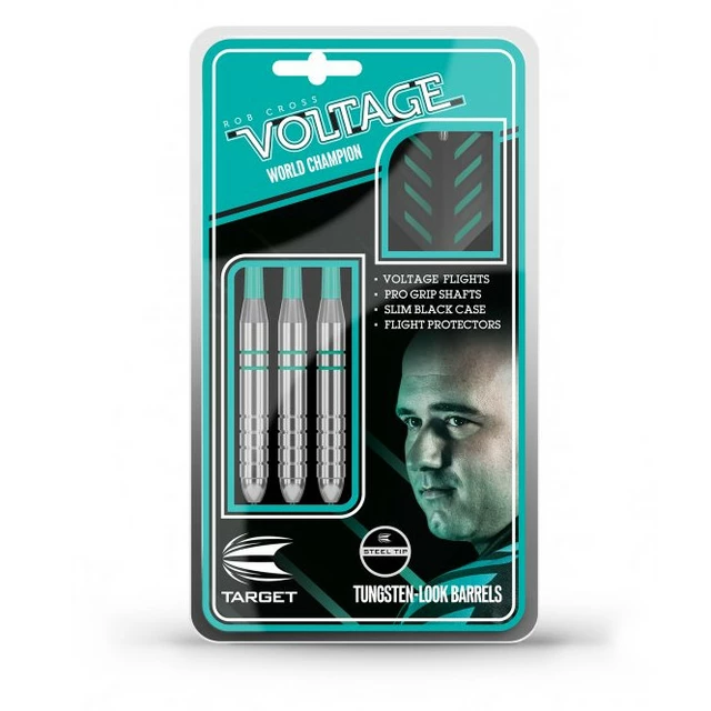 Lotki do darta Target Rob Cross Silver Voltage Steel 3 sztuki