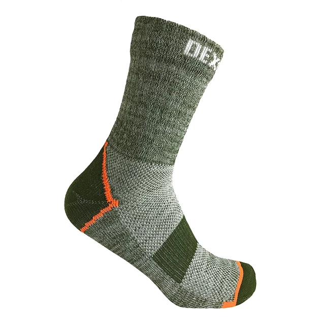 Nepremokavé ponožky DexShell Terrain Walking Ankle Sock - XL - Heather Pale Green