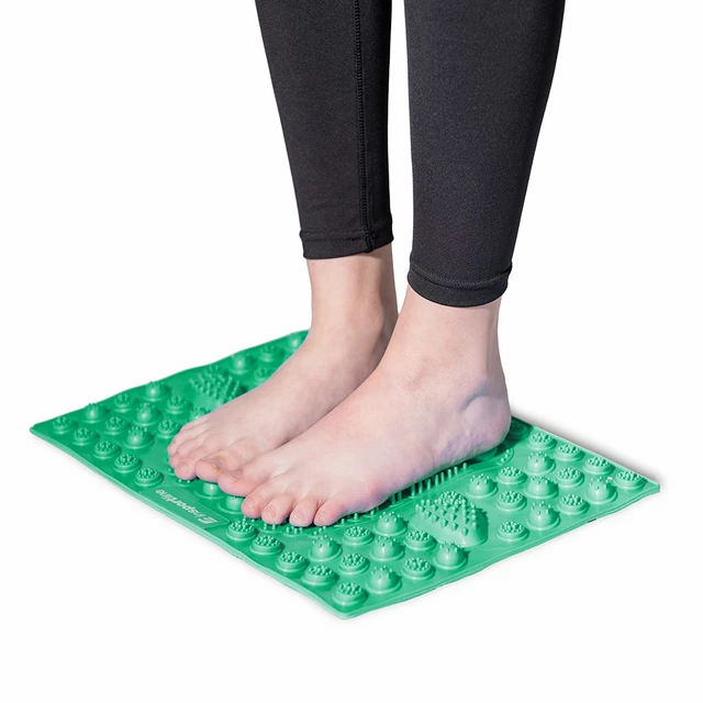 Foot Massage Mat inSPORTline Tilsipur 39 x 29 cm - Red - Green