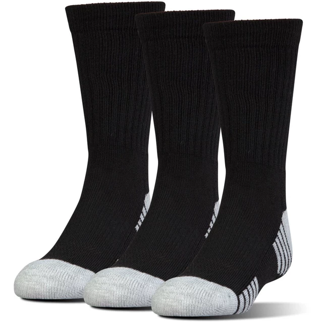 Pánske ponožky Under Armour HeatGear Tech Crew 3 páry - L (41-46) - Black