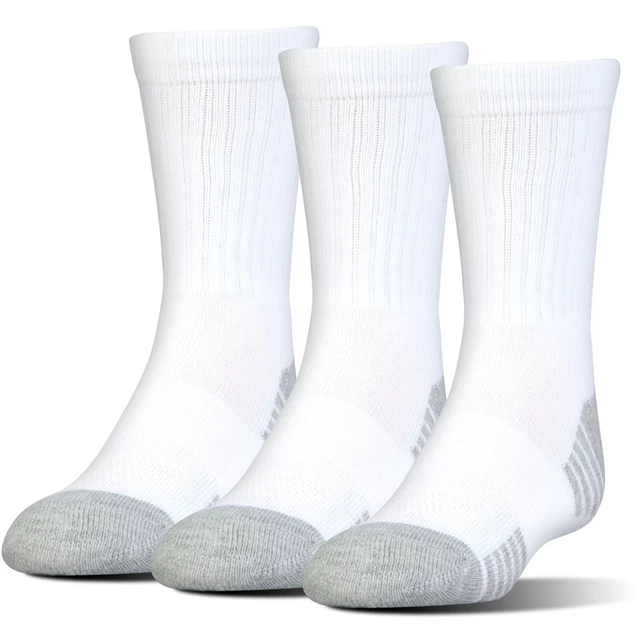 Pánske ponožky Under Armour HeatGear Tech Crew 3 páry - White - White