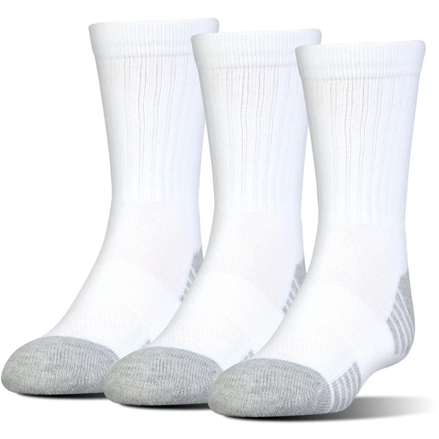 Unisex Socks Under Armour HeatGear Preformance Tech Crew – 3-Pack - White - White