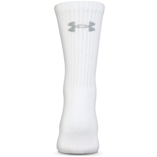 Pánske ponožky Under Armour Charged Cotton 2.0 Crew 6 párov - White