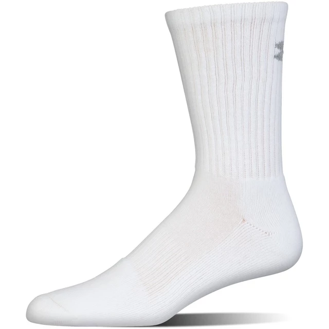Pánske ponožky Under Armour Charged Cotton 2.0 Crew 6 párov - White