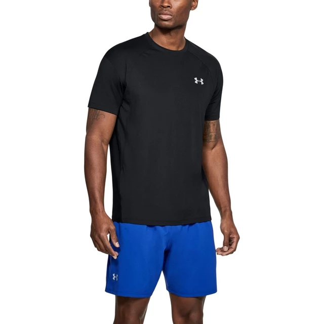 Pánske tričko Under Armour Coolswitch Run SS V3 - Black