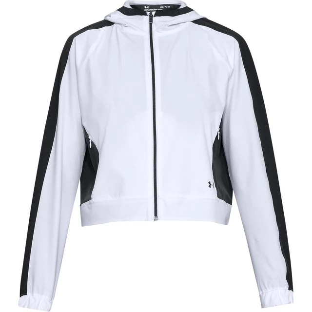 Dámska mikina Under Armour Storm Woven FZ Jacket - Black - White