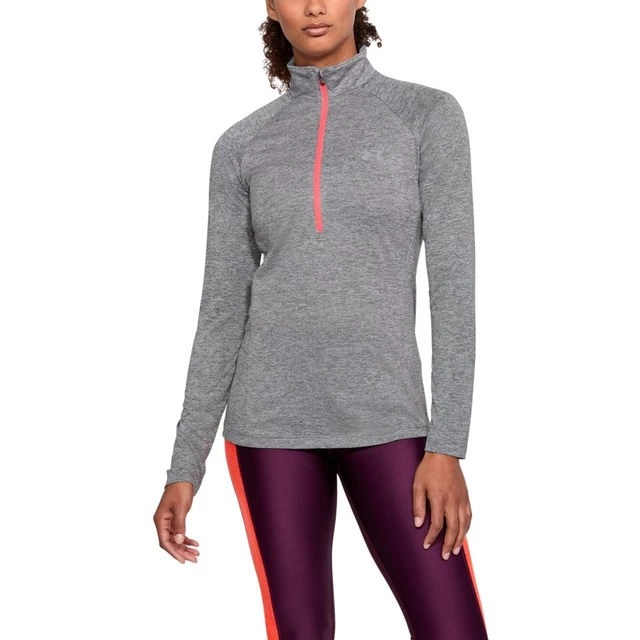 Dámska funkčná mikina Under Armour New Tech 1/2 Zip - Twist - Tetra Gray