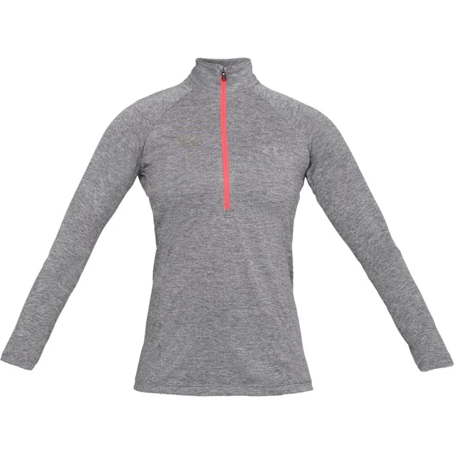 Dámska funkčná mikina Under Armour New Tech 1/2 Zip - Twist - Ghost Gray / Radio Red / Metallic Silver