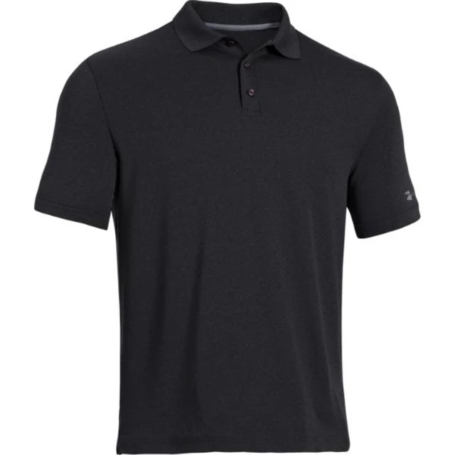 Pánske tričko Under Armour Medal Play Performance Polo - Carbon Heather - Black