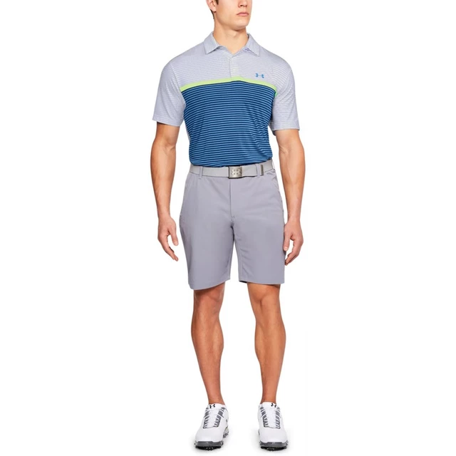 Pánske tričko Under Armour Playoff Polo - Techno Teal / Techno Teal / Rhino Gray