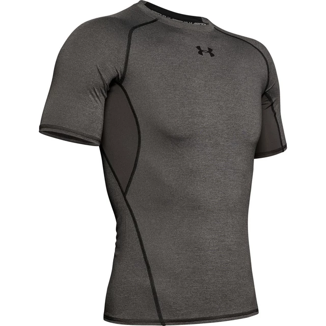 Men’s Compression T-Shirt Under Armour HG Armour SS - Carbon Heather - Carbon Heather