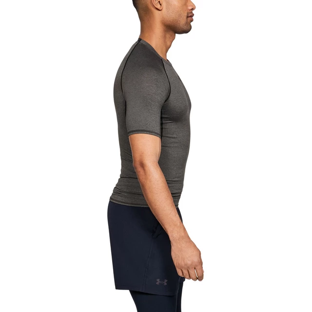 Men’s Compression T-Shirt Under Armour HG Armour SS - Carbon Heather