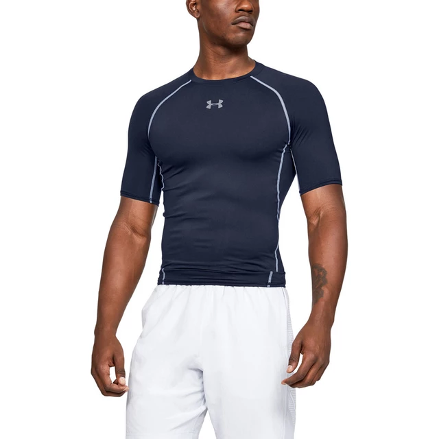 Men’s Compression T-Shirt Under Armour HG Armour SS - Tolopea/Navy Blue