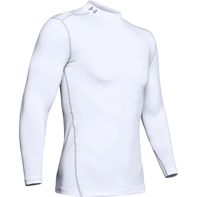 Men’s Compression T-Shirt Under Amour ColdGear Mock - Black - White
