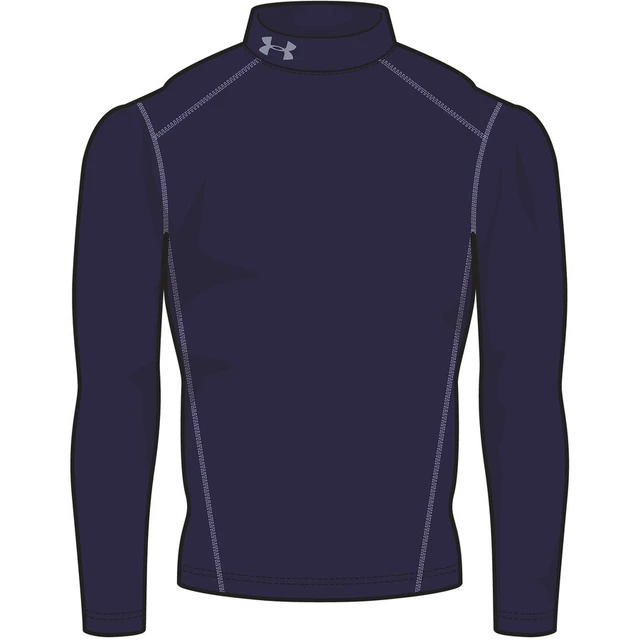 Men’s Compression T-Shirt Under Amour ColdGear Mock - Royal