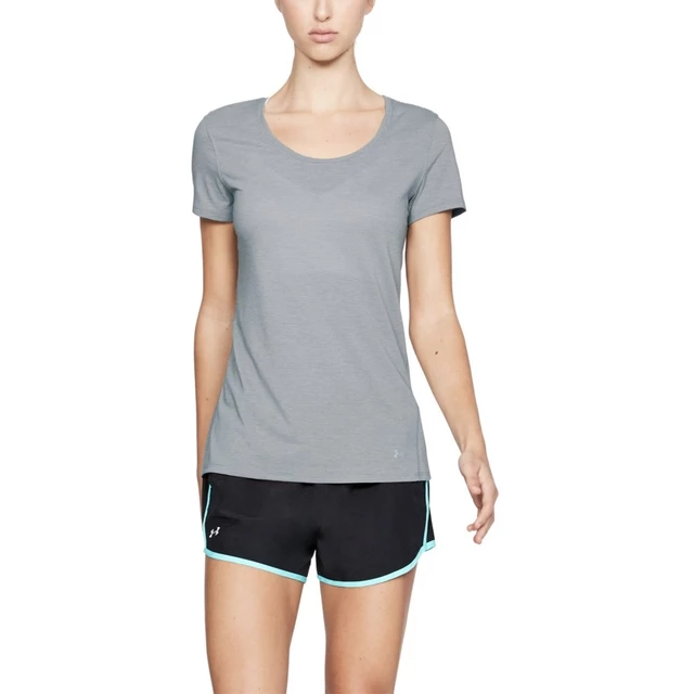 Dámske tričko Under Armour Threadborne Streaker SS - Steel Light Heather