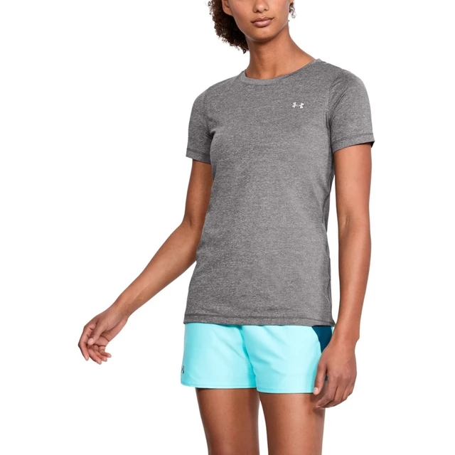 Dámske tričko Under Armour HG Armour SS - Charcoal Light Heather