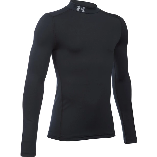 Chlapčenské tričko s dlhým rukávom Under Armour CG Armour Mock - YXS - Black