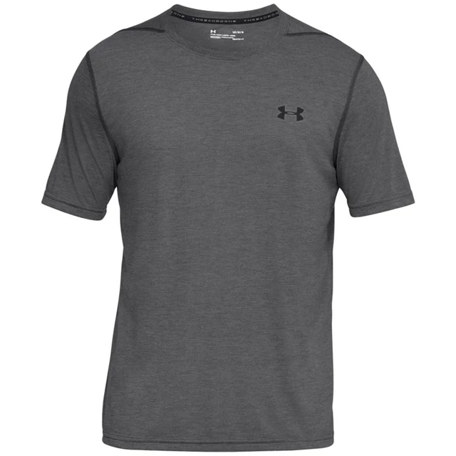 Pánske tričko Under Armour Threadborne Fitted SS - XXL - Carbon Heather