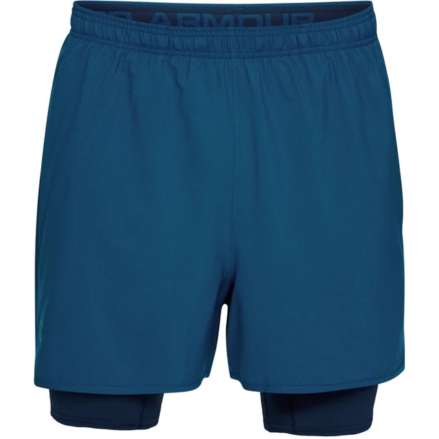 Pánske tréningové šortky Under Armour Qualifier 2-in-1 Short - S - Moroccan Blue