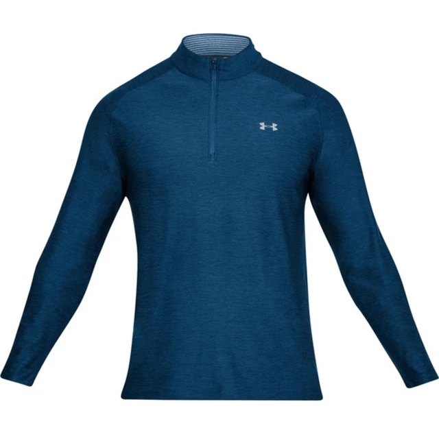 Pánske tričko Under Armour Playoff 1/4 Zip - JADE / ACADEMY / RHINO GRAY - Academy