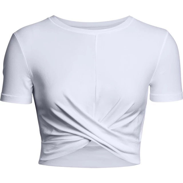 Dámsky crop top Under Armour Lightweight Lux Crop Tee - White