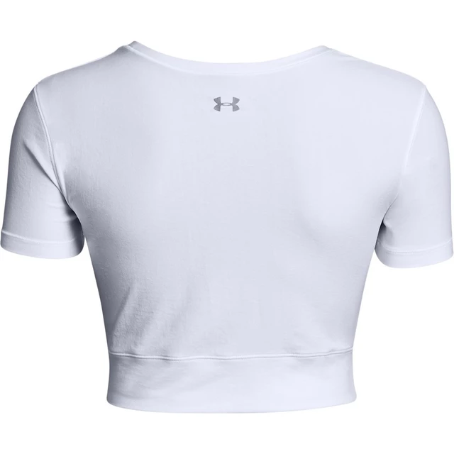 Dámsky crop top Under Armour Lightweight Lux Crop Tee - White