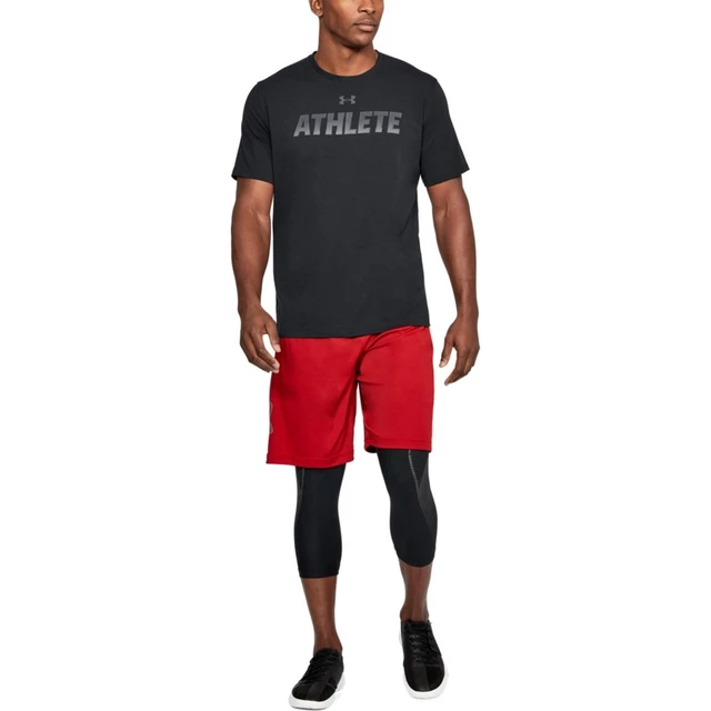 Pánske tričko Under Armour Athlete SS - Steel Light Heather