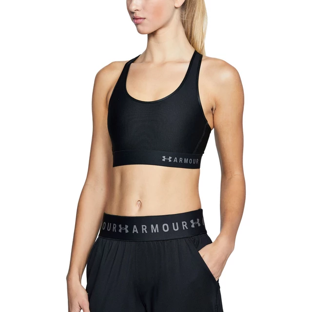 Women’s Sports Bra Under Armour Mid Keyhole - Beta Tint - Black