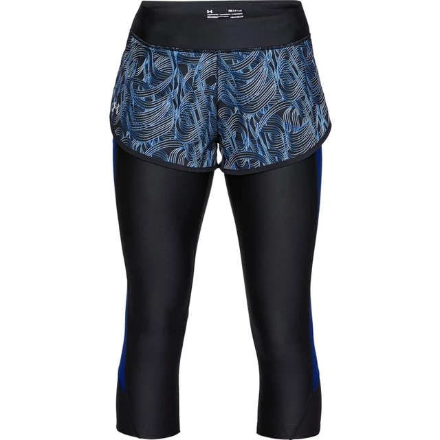 Dámske bežecké šortky 2v1 Under Armour Armour Fly Fast Prnt Shapri - S - Black