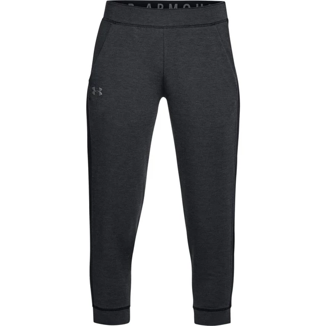 Dámske legíny Under Armour Featherweight Fleece Crop - Black