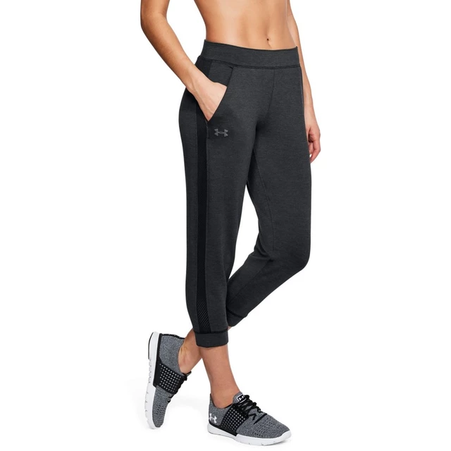 Women’s Leggings Under Armour Featherweight Fleece Crop - Black